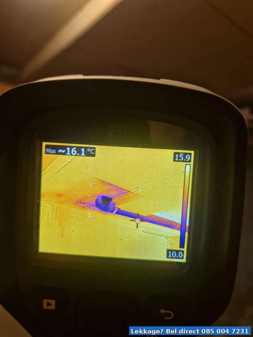 FLIR thermogram lekpunt vloer